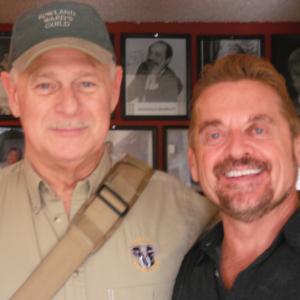 Undercovers star Gerald McRaney and Marc during Macs voice over sessions for Spike TVs Dont Become A Victim
