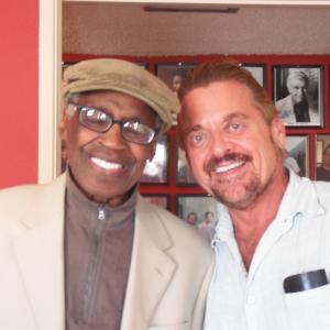 Marc with old friend Robert Guillaume after narrating a documentary at our Burbank voice over Studios