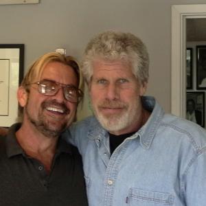 Ron Pearlman with Marc at the Legendary Marc Graue Voice Over Studios in Burbank