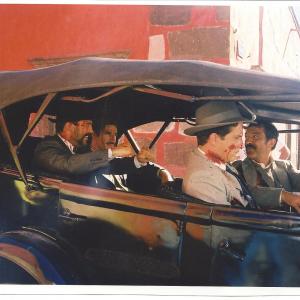 Pancho Villa assasination scene with Antonio Banderas  German Goyeneche I am in the back seat with German