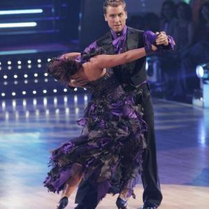 Lance Bass and Lacey Schwimmer in Dancing with the Stars (2005)