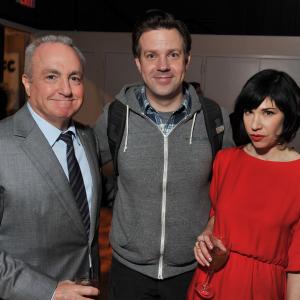 Lorne Michaels Jason Sudeikis and Carrie Brownstein at event of Portlandia 2011