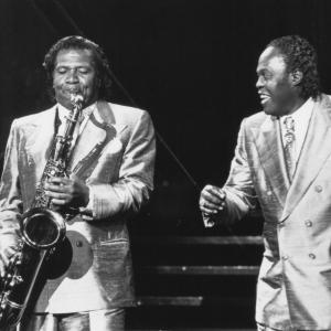 Still of Sam Moore and Junior Walker in Tapeheads 1988