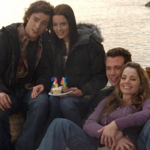 Still of Eric Lively Gina Holden Erica Durance and Dustin Milligan in The Butterfly Effect 2 2006