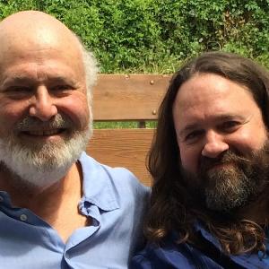 Rob Reiner and Christopher Robin Miller on the set of BEING CHARLIE