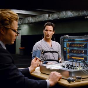 Still of Keanu Reeves and David RichmondPeck in The Day the Earth Stood Still 2008