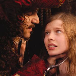 Jason Isaacs and Rachel HurdWood in Peter Pan 2003