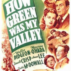 Maureen O'Hara, Roddy McDowall, Sara Allgood, Donald Crisp and Walter Pidgeon in How Green Was My Valley (1941)