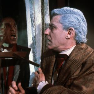 Still of Roddy McDowall and Chris Sarandon in Fright Night (1985)