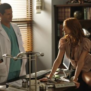 Still of Thomas Calabro and Ashlee Simpson in Melrose Place (2009)