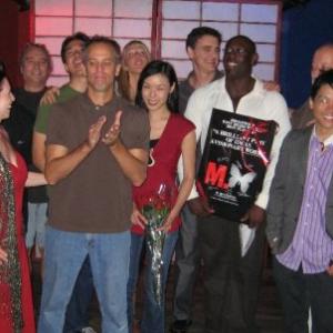 May Wang with the cast of M Butterfly David Henry Hwangs Tony and Drama Desk Award winning play