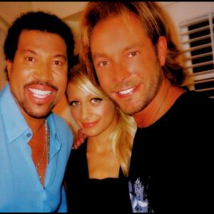David Giammarco and Nicole Richie with Lionel Richie Beverly Hills California