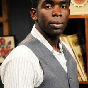 JIMMY AKINGBOLA AS JIMMY PORTER IN LOOK BACK IN ANGER.
