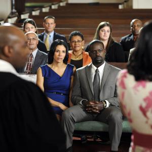 Still of Wendy Davis and Sterling K Brown in Army Wives 2007