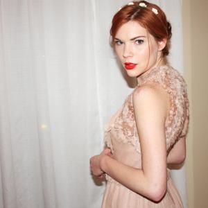 Courtney Halverson before the 2012 Golden Globes InStyle Afterparty
