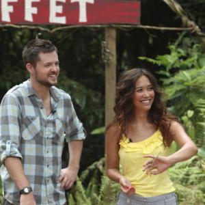 Still of Myleene Klass and Damien Fahey in Im a Celebrity Get Me Out of Here! 2003