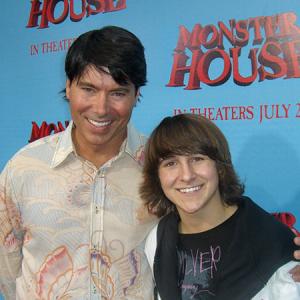 Benjamin Dane with Mitchel Musso at the Monster House premier, August 17, 2006