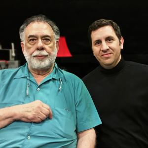 Ken Cole with Francis Ford Coppola on the set of Distant Vision 2015