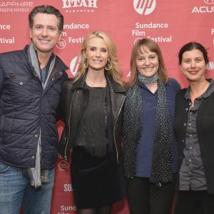 Jessica Congdon Jennifer Siebel Newsom Gavin Newsom and Jessica Anthony at event of The Mask You Live In 2015