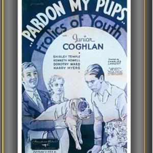 Shirley Temple Frank Coghlan Jr Kenneth Howell Dorothy Ward and Queenie the Dog in Pardon My Pups 1934