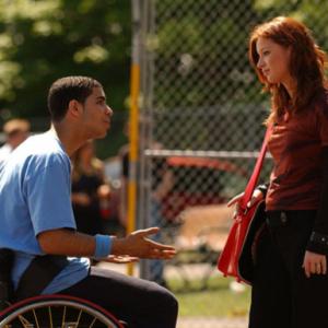 Aubrey Graham and Stacey Farber as Jimmy Brooks and Ellie Nash in Degrassi The Next Generation