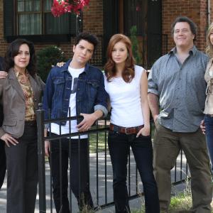 (L-R) Peter Keleghan, Ellen David, Michael Seater, Stacey Farber, Al Goulem, and Angela Asher in the CW's 