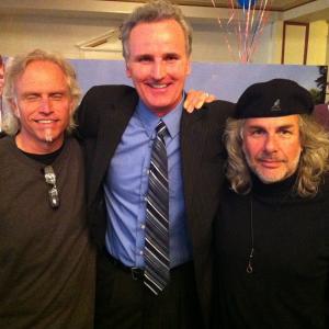 On the set of The Umbrella Man with Michael and Joseph Grasso