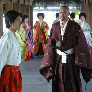 Still of Ken Watanabe and Shichinosuke Nakamura in The Last Samurai 2003