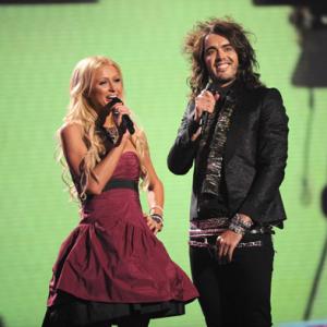 Paris Hilton and Russell Brand