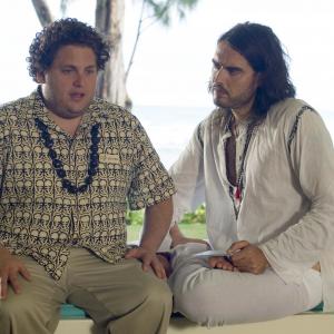 Still of Russell Brand and Jonah Hill in Forgetting Sarah Marshall 2008