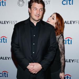 Nathan Fillion and Felicia Day at event of Dr Horribles SingAlong Blog 2008