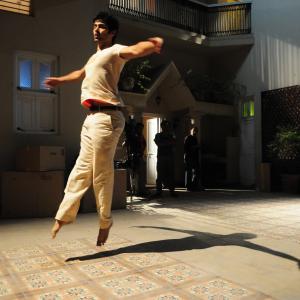 Rehearsing Zeb and Haniya's 'Aitebar' choreographed by Omar Rahim, directed by Saqib Malik