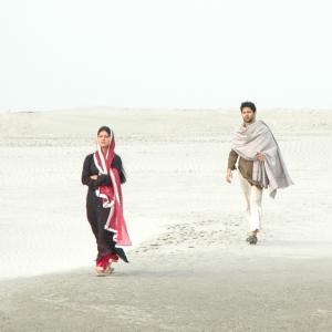 Omar Rahim with Shayna Amin in a scene from Meherjaan