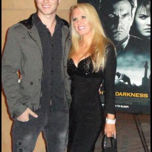 Darcy Donavan and Jeremy Sumpter at the film premiere of Beneath the Darkness