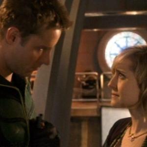 Still of Allison Mack and Justin Hartley in Smallville 2001
