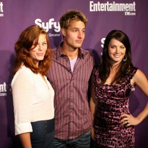 Justin Hartley Erica Durance and Cassidy Freeman