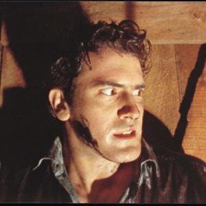 Still of Bruce Campbell in The Evil Dead 1981