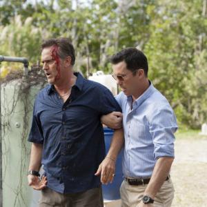 Still of Bruce Campbell and Jeffrey Donovan in Vilko bilietas 2007