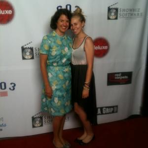 Tara Gadomski and Victoria Cesarski at Hollyshorts Film Festival