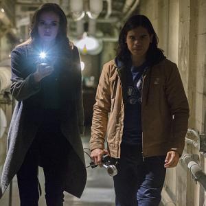 Still of Danielle Panabaker and Carlos Valdes in The Flash (2014)