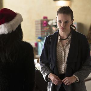 Still of Danielle Panabaker and Candice Patton in The Flash 2014