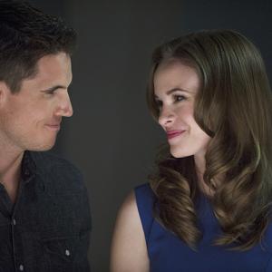 Still of Danielle Panabaker and Robbie Amell in The Flash 2014