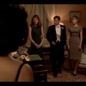 Taylor Roberts, Rob Lowe, Ginny Goodwin in Killing Kennedy