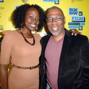 Christine Horn and Alfonso Freeman at the world premiere of Chris Eska's,