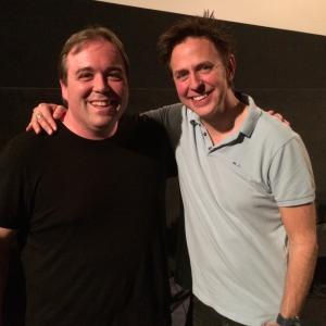 With GUARDIANS OF THE GALAXY writerdirector James Gunn at a screening of his classic film SLITHER