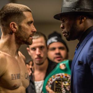 Still of Jake Gyllenhaal and 50 Cent in Southpaw 2015