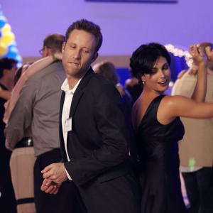 Still of Michael Rosenbaum and Morena Baccarin in Back in the Day 2014