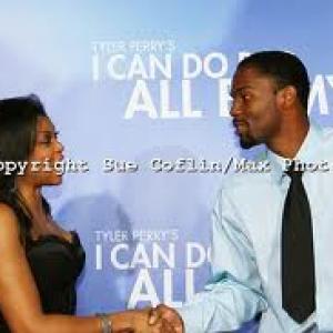 TOBIAS TRUVILLION and TARAJI P HENSON meet on the red carpetat the premiere of I CAN DO BAD ALL BY MYSELF 