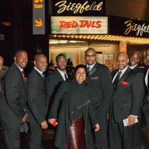 Opening Night of Red Tails with the Writer Layon Gray and some of the cast of Black Angels Over Tuskegee