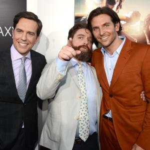 Bradley Cooper, Zach Galifianakis and Ed Helms at event of Pagirios 3: velniai zino kur (2013)